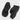BLACK PLATFORM WEDGE FLIP-FLOP WITH CAOUTCHOUC AVEC TALON