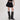 BLACK PLEATED MINI SKIRT COASTAL COWGIRL CARGO
