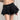 BLACK PLEATED MINI SKIRT SLIM FIT