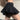 BLACK PLEATED MINI SKIRT SLIM FIT