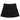 BLACK PLEATED MINI SKIRT WITH SKULL BELT - JET BLACK DENIM STYLE