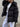 BLACK PUFFER JACKET WITH HOOD - VINTAGE PUFFER FOR COZY COMFORT