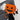 BLACK PUMPKIN-SHAPED PURSE WITH ORANGE ACCENTS FOR HALLOWEEN