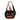 BLACK PUMPKIN-SHAPED PURSE WITH ORANGE ACCENTS FOR HALLOWEEN
