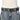 BLACK PUNK BELT WITH EYELET BUCKLE FOR ALTERNATIVE FASHION