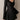 BLACK RIBBED LONG SLEEVE MINI DRESS - SLIM FIT BLACK MINI DRESS
