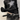 BLACK RIBBED LONG SLEEVE TOP WITH STAR DESIGN SLIM RIB LONG