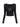 BLACK RIBBED LONG-SLEEVE TOP WITH STAR EMBELLISHMENT SLIM FIT Y2K STYLE