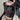 BLACK RIBBED LONG-SLEEVE TOP WITH STAR EMBELLISHMENT SLIM FIT Y2K STYLE