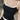 BLACK RIBBED TANK TOP WITH WHITE LACE TRIM - CONTRAST BLACK CAMI