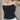 BLACK RIBBED TANK TOP WITH WHITE LACE TRIM - CONTRAST BLACK CAMI