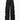 BLACK RUCHED DRAWSTRING PANTS CASUAL BOTTOMS WITH STRETCHY COMFORT