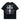 BLACK SHORT SLEEVE PULLOVER T-SHIRT WITH CROSS - TRENDY CASUAL ROUND COLLAR