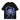 BLACK SHORT SLEEVE ROUND COLLAR T-SHIRT WITH ABSTRACT GRAPHIC - TRENDY CASUAL