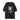 BLACK SHORT SLEEVE T-SHIRT WITH BLURRED SKULL GRAPHIC - TRENDY CASUAL WEAR