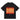 BLACK SHORT SLEEVE T-SHIRT WITH BURN GRAPHIC - LOOSE FIT ROUND COLLAR