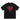 BLACK SHORT SLEEVE T-SHIRT WITH HEART GRAPHIC - CHIC SHORT SLEEVE DESIGN