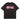 BLACK SHORT SLEEVE T-SHIRT WITH PINK LETTERING