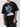 BLACK SHORT SLEEVE T-SHIRT WITH STATUE GRAPHIC - TRENDY CASUAL SHORT TOP