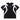 BLACK SHORT SLEEVE T-SHIRT WITH WHITE FLAME DESIGN AND LOOSE FIT