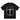 BLACK SHORT SLEEVE T-SHIRT WITH WHITE GRAPHIC - JESUS PRINT SHORT SLEEVE