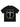 BLACK SHORT SLEEVE T-SHIRT WITH WHITE GRAPHIC - JESUS PRINT SHORT SLEEVE
