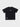 BLACK SHORT-SLEEVED T-SHIRT FORGIVENESS FRAYED TEE UNIQUE FRAYED DESIGN