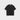 BLACK SHORT-SLEEVED T-SHIRT HEAVY COTTON BLEND