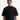BLACK SHORT-SLEEVED T-SHIRT WITH CREW NECK LOOSE FIT