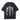 BLACK SKELETON PRINT SHORT SLEEVE T-SHIRT WITH ROUND COLLAR