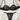 BLACK SKULL CONTRAST LACE UNDERWEAR SET