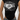 BLACK SLIM FIT T-SHIRT WITH Y2K HEART PRINT GRAPHIC