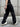 BLACK SPIDERWEB JEANS WITH LOOSE FIT DENIM DESIGN