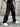 BLACK SPIDERWEB JEANS WITH LOOSE FIT DENIM DESIGN