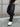 BLACK SPIDERWEB JEANS WITH LOOSE FIT DENIM DESIGN