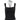 BLACK SQUARE-NECK TANK TOP SLIM FIT HALTER FIT HALTER TANK