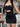 BLACK STRAPLESS MINI DRESS WITH CUT-OUT - SLIM FIT Y2K STYLE