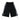 BLACK STRIPE CULOTTES CHARMING BOW ACCENTS