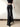 BLACK STUDDED PANTS LONG LENGTH WITH BELT