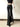 BLACK STUDDED PANTS LONG LENGTH WITH BELT