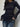 BLACK SWEATER WITH FLARED CUFFS AND UNIQUE LACING DETAILS - L - Sweetheart Supplies