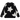 BLACK SWEATER WITH WHITE STARS - BLACK STAR GRAPHIC DESIGN