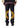 BLACK SWEATPANTS INDIVIDUAL MID WAIST COTTON BLEND LONG PANTS