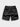 BLACK SWIM TRUNKS WITH ORANGE DRAWSTRING FOR MEN