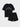 BLACK T-SHIRT AND SHORTS SET WITH COTTON T-SHIRT AND SHORTS SET