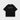 BLACK T-SHIRT WITH SMILING TEXT DESIGN FOR A COMFORTABLE LOOK