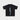 BLACK T-SHIRT WITH VERTICAL GRAPHIC BLUE AND WHITE DESIGN