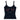 BLACK TANK TOP WITH RED RIBBON DESIGN FOR WOMEN