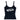BLACK TANK TOP WITH WHITE GRAPHIC FOR CASUAL WEAR