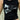 BLACK TANK TOP WITH WHITE GRAPHIC - BLACK RIBBED CROP